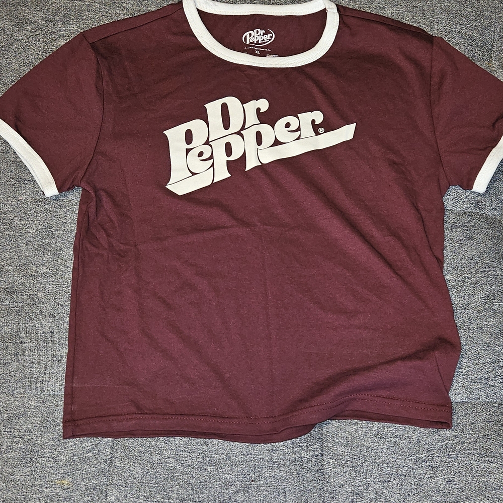 Dr Pepper Kids Burgundy Short Sleeve Tee